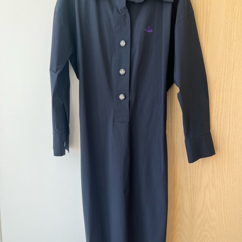 Vivienne Westwood Black Long Shirt Dress